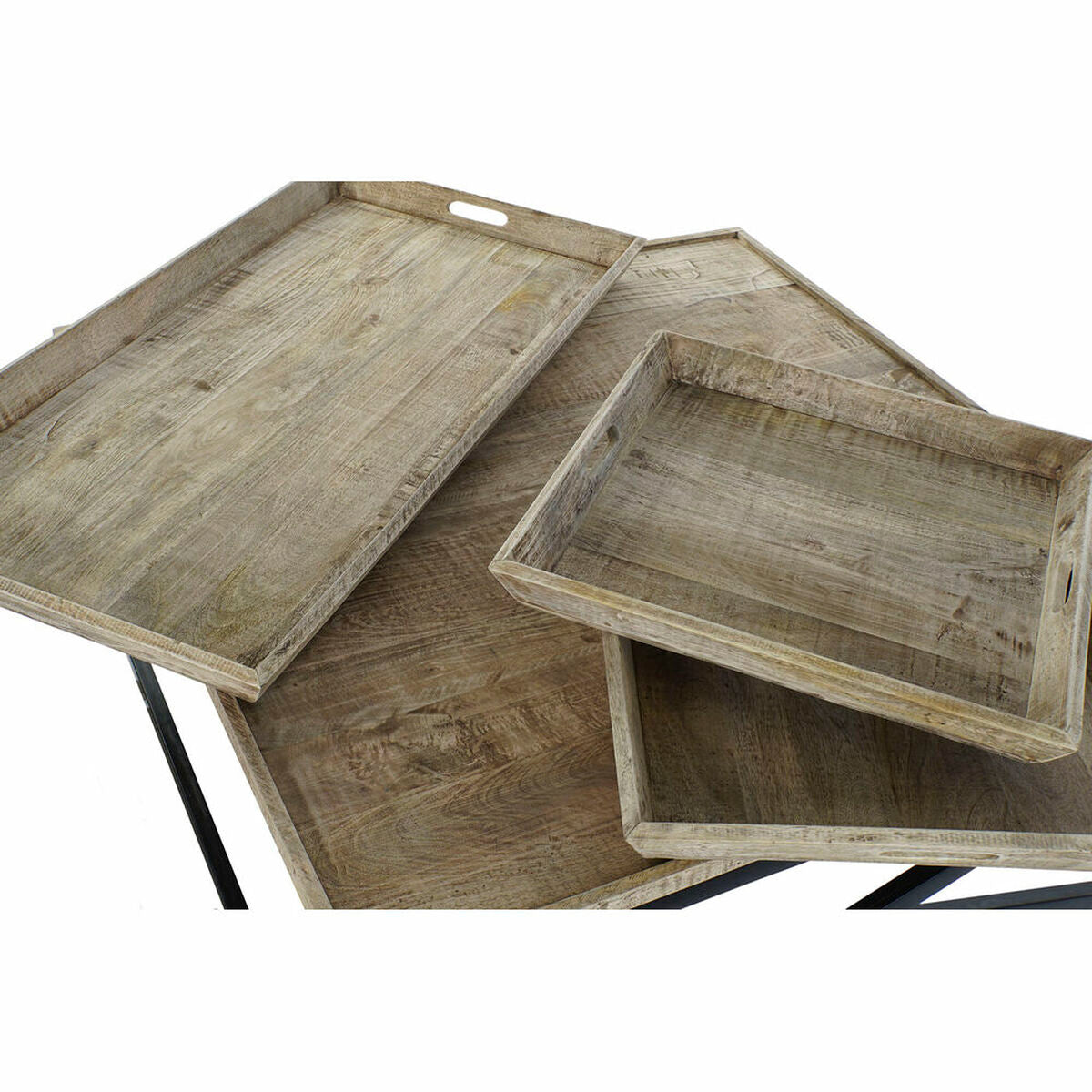 Centre Table DKD Home Decor Wood Metal 120 x 120 x 55 cm