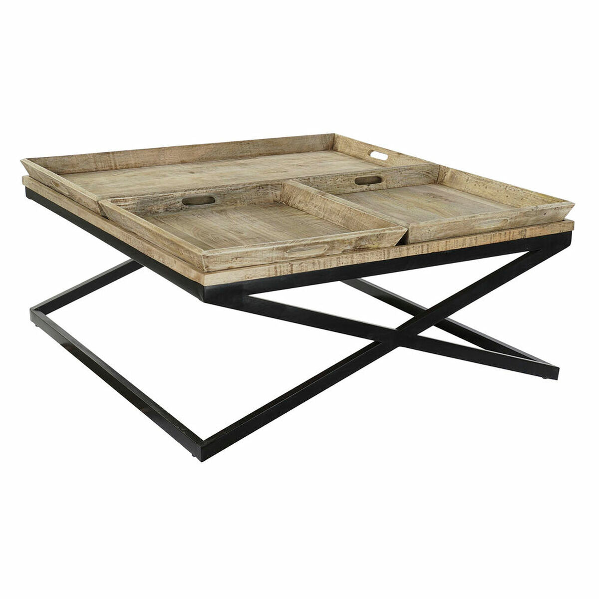 Centre Table DKD Home Decor Wood Metal 120 x 120 x 55 cm