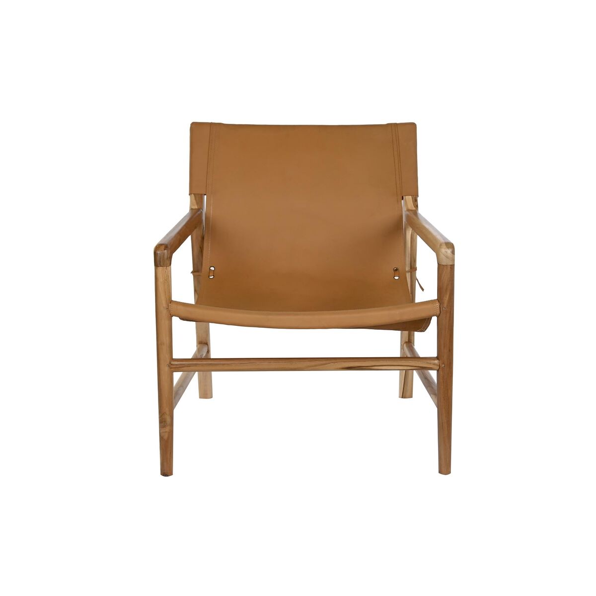 Chair DKD Home Decor Camel Light brown 66 x 73 x 77 cm