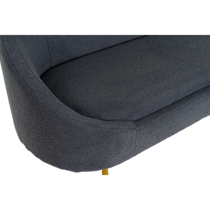 Sofa DKD Home Decor Blå Gyllen Metall Skyer Scandi 155 x 75 x 92 cm