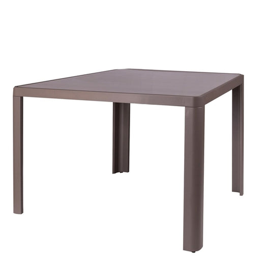 Dining Table Stella 90 x 90 x 75 cm Grey Aluminium