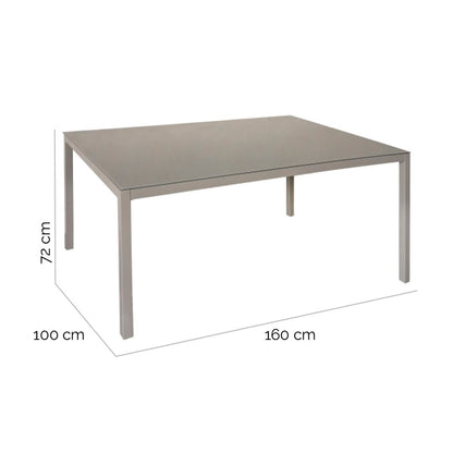 Dining Table Thalia 160 x 100 x 72 cm Steel