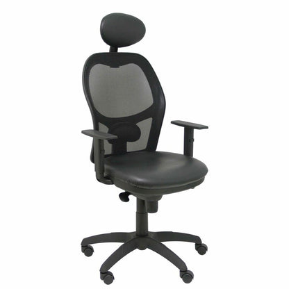 Office Chair with Headrest Jorquera similpiel P&C SNSPNEC Black