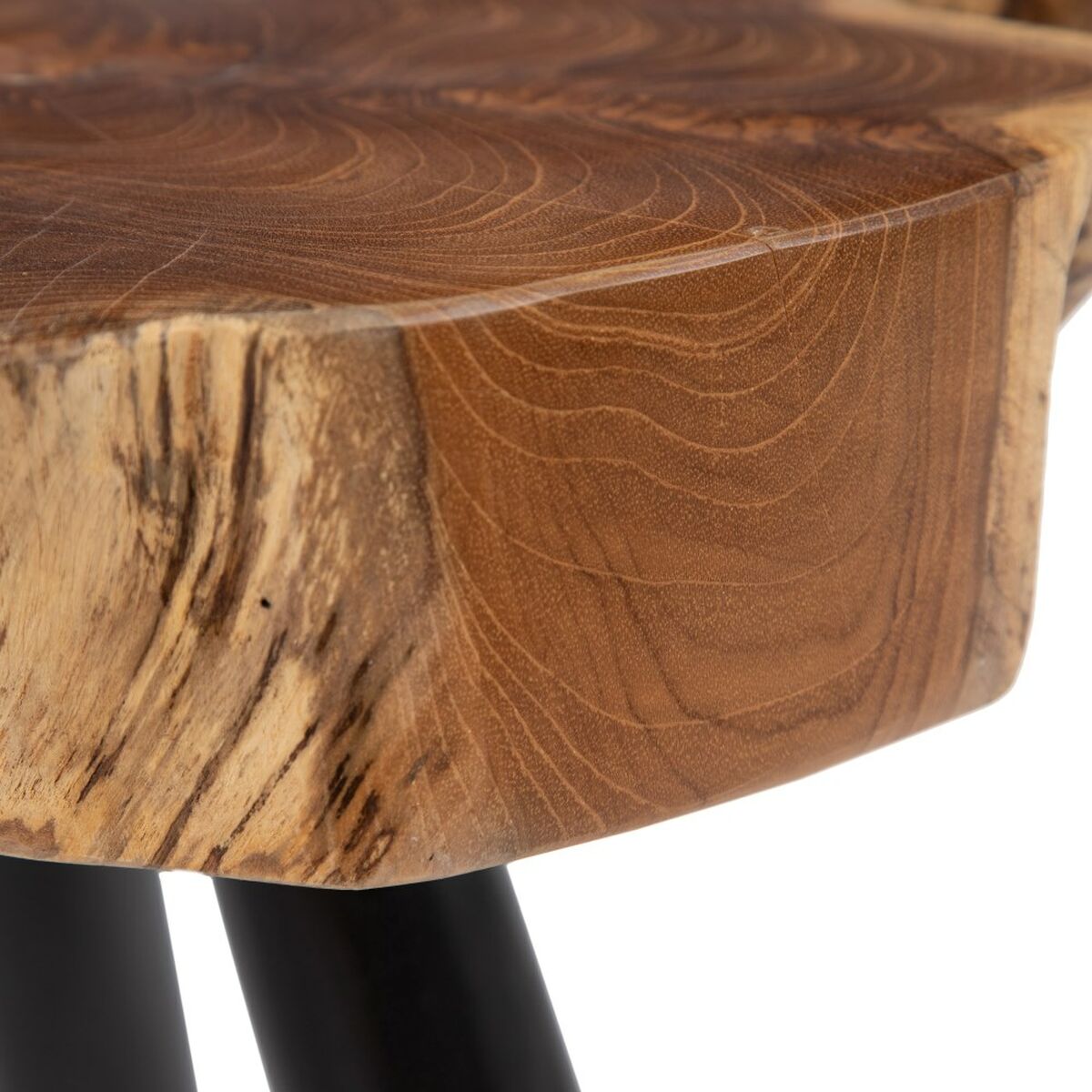 Side table Natural Black Teak 60 x 60 x 50 cm