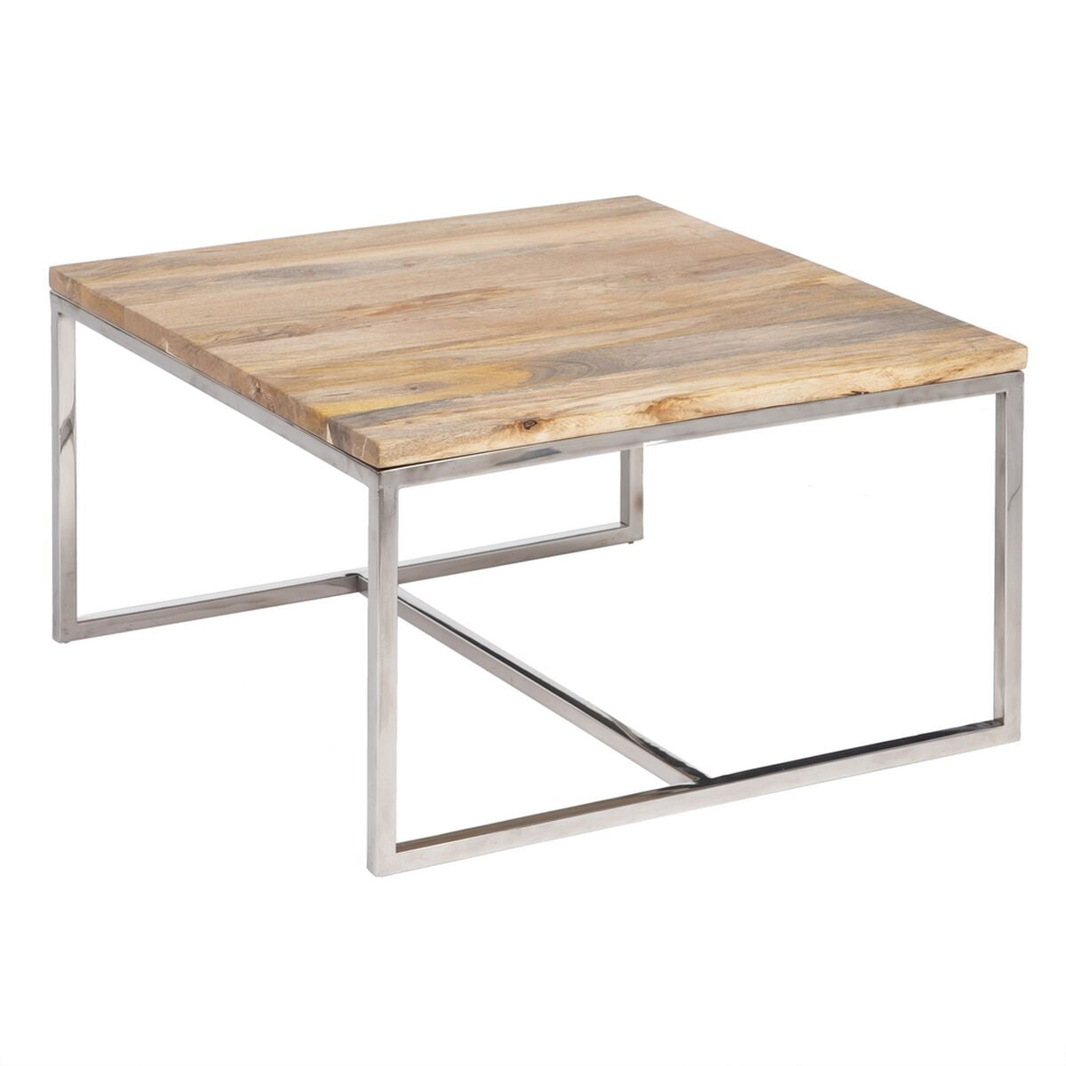 Centre Table 70 x 70 x 41 cm Metal Wood 3 Units