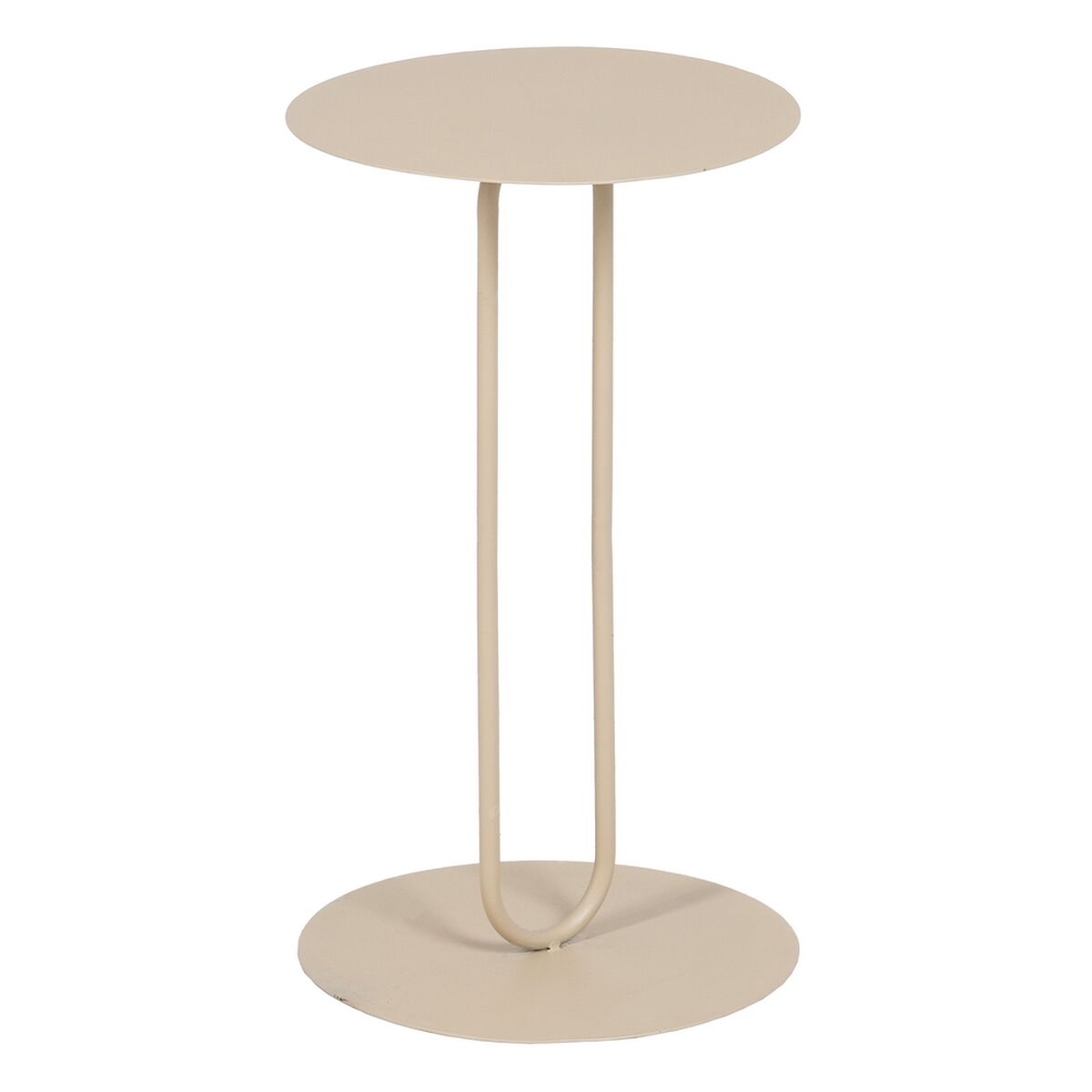 Side table 30,5 x 30,5 x 53 cm Cream Iron