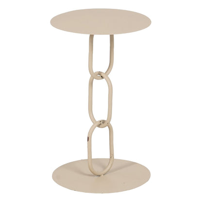 Side table 30,5 x 30,5 x 50 cm Cream Iron