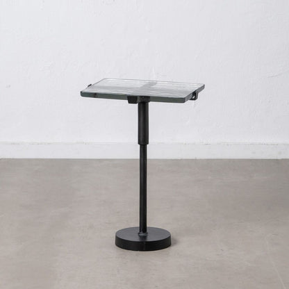 Side table 41 x 32 x 59 cm Crystal Black Metal