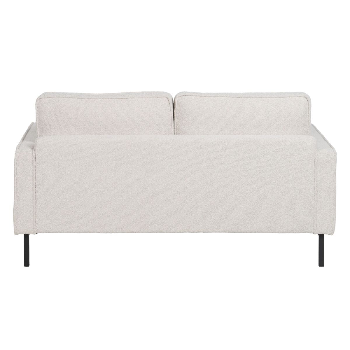 Sofa 163 x 87 x 90 cm Syntetisk Stoff Beige Metall