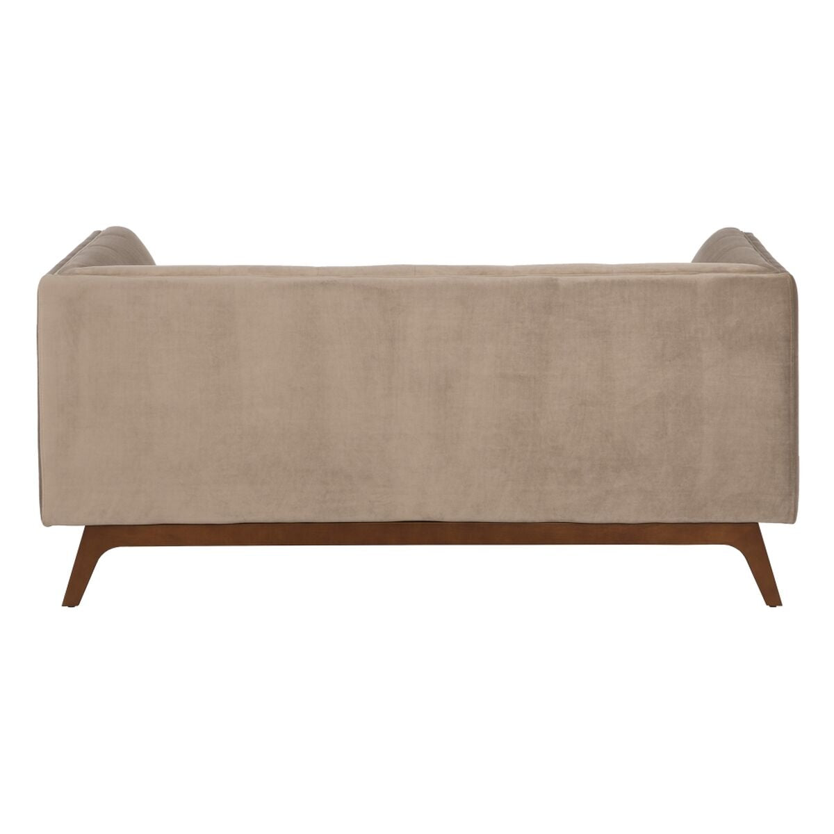 Sofa 156 x 81 x 72 cm Champagne Syntetisk Stoff Tre Fløyel