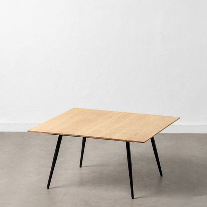 Centre Table Wood Iron 80 x 80 x 40 cm