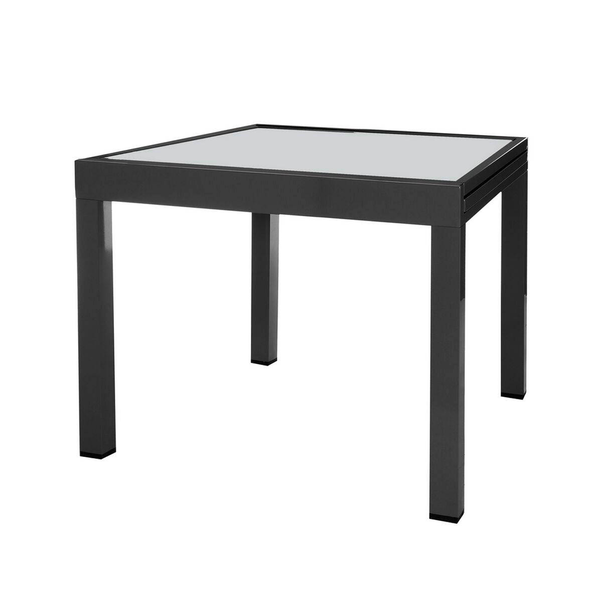 Expandable table Thais 80 x 80 x 74 cm Aluminium