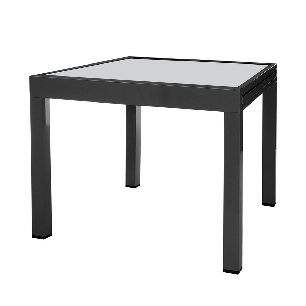 Expandable table Thais 90 x 90 x 74 cm Aluminium